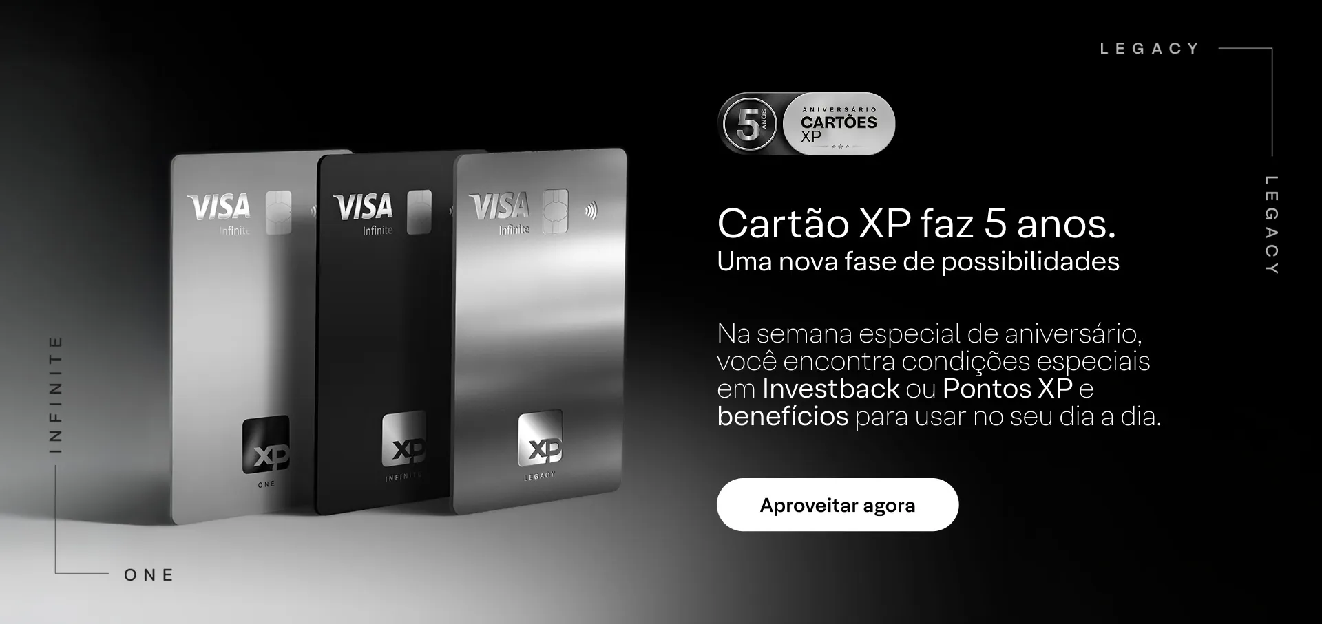 Banner aniversário cartões XP
